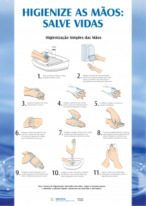 Higienize as mãos: salve vidas